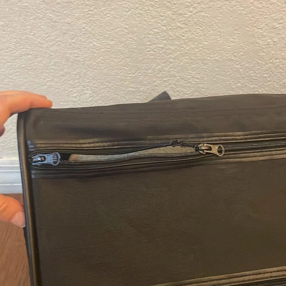 The zipper is a little chewed by my dog when he was little.